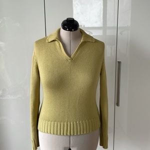 J Crew Sweater Color- Yellow/Green Size-Medium